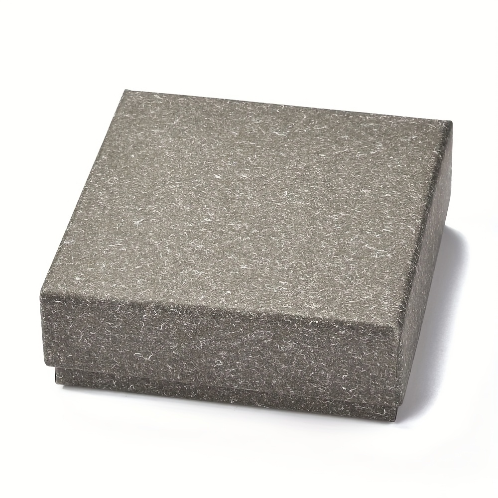 Square Jewelry Boxes with Snap Covers and Sponge Mats